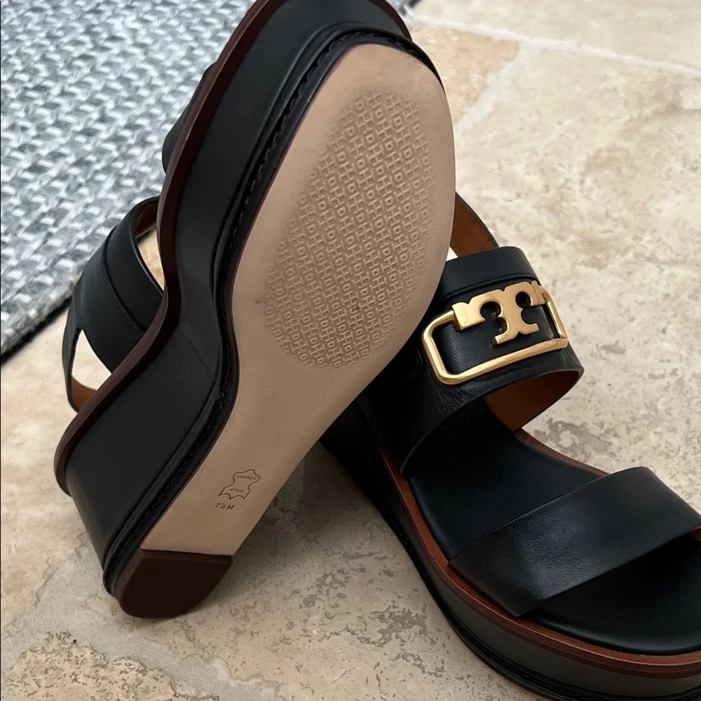 Tory Burch Selby 80mm Platform Wedge Sandals - Picture 7 of 9
